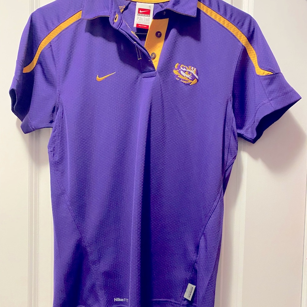 Purple Nike Team S top